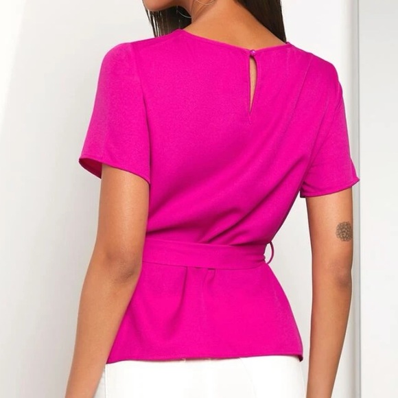 Recycled polyester pink top - Picture 3 of 3